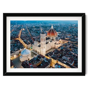 Florence Italy Print, Urban Aerial Photograph, Italian Wall Art, Travel Framed or Unframed Artwork, Fine Art Photography for Home Decor