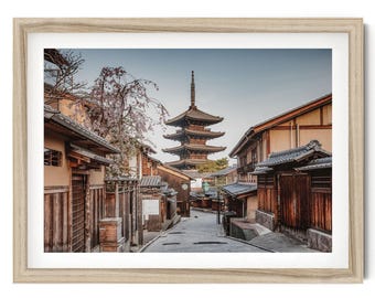 Pagoda w Kioto – grafika: japońska architektura, fotografia artystyczna