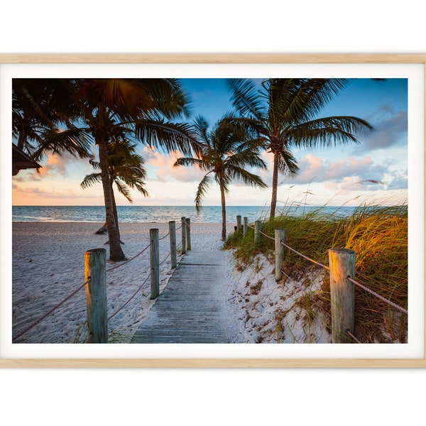 Key West Print | Strand Küsten Wandkunst, Florida Keys Landschaftsfoto, beruhigendes gerahmtes Kunstwerk, Kunstfotografie, sehr großes Geschenk für Sie