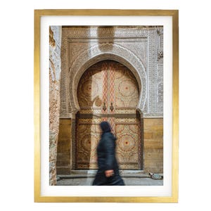 Moroccan Wall Art, Fes Medina Photo, Door Print, Islamic Architecture Photo, Morocco Travel Poster, Fine Art Photography, Morocco Gifts