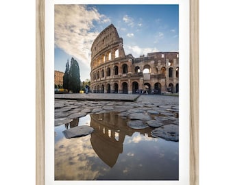 Colosseum Rome Italy Print: Italian Architecture Photography for Contemporary Home Decor