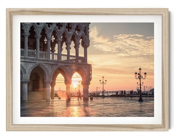 Framed Venice Print: Doge's Palace Fine Art Photography, Italy Wall Art for Home Decor