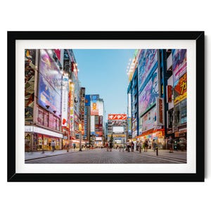 Tokyo Night Fine Art Print, Akihabara Electric Town Photograph, Japanese Wall Art, Anime and Manga Culture Framed Art Print, Japan Gift
