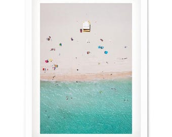 Miami Beach Print: Coastal Wall Art, Aerial Photography for Home Decor