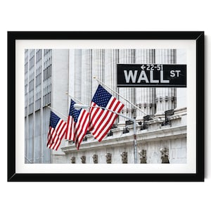 Wall Street-fotografitryck: New York-börsens konst