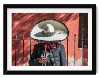 Meksykański druk artystyczny Mariachi: Hacienda Decor, Meksyk Fotografia