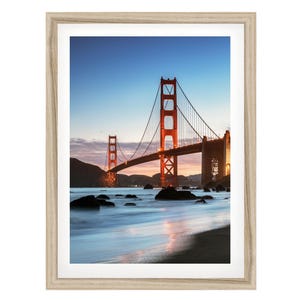 San Francisco Wall Art, Golden Gate Bridge Print, Urban Architecture Framed or Unframed Artwork, Fine Art Photography, Extra Large Gift