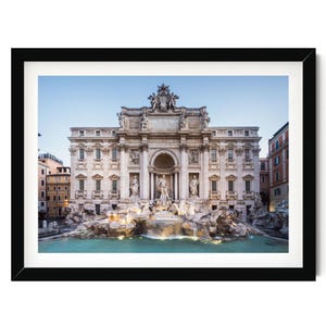 Trevi Fountain Print, Rome Italy Wall Art, Italian Architecture Framed or Unframed Artwork, Fine Art Photography, Large Horizontal Art