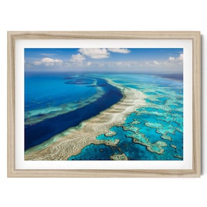 Great Barrier Reef Artwork, Australian Wall Art, Ocean Photography, Australia Framed Wall Art, Fine Art Photography, Extra Large Print Gift