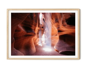Antelope Canyon Print | Arizona Landscape Photography, Southwest USA | Framed Wall Art, High Quality Fine Art Photography, Home Decor