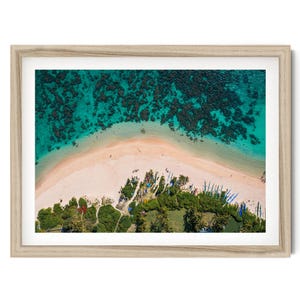 Aerial Beach Photography, Lanikai Beach Print, Hawaii Wall Art, Beach Aerial Poster, Coastal Artwork, Fine Art Photograph, Unique Photo Gift