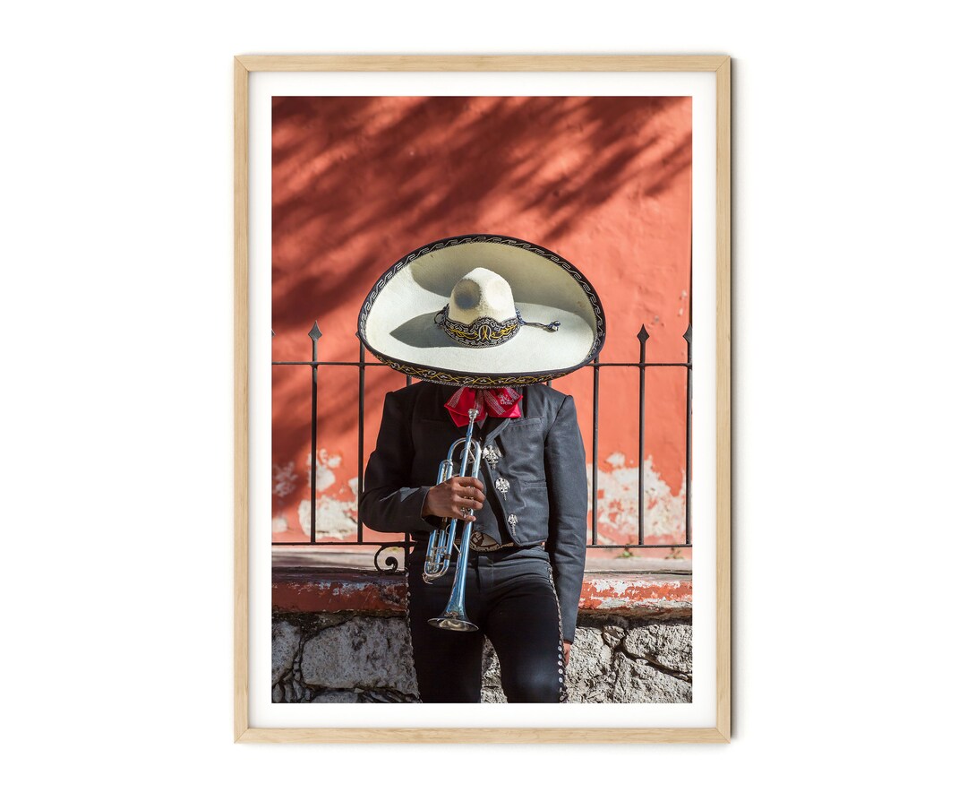 Mexican Wall Art, Mariachis Print, Mexico Wall Decor, Mexican Culture, Travel Photo, Framed