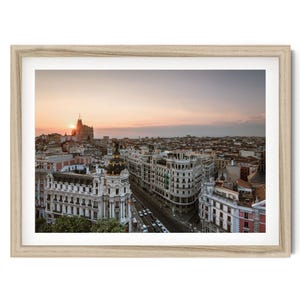 Fine Art Madrid Print, Spain Framed Wall Art, Urban Architecture Photography for Home Decor