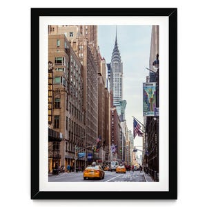 New York Print, Chrysler Building gerahmte Wandkunst, Fine Art Architektur Fotografie für Büro Dekor, NYC Geschenk