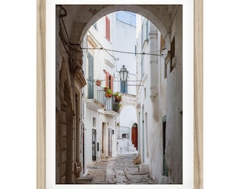 Ostuni Italy Print: Puglia White Town Architecture, Fine Art Photography