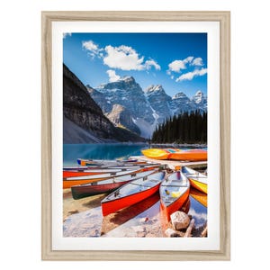 Canada Wall Art, Mountain Lake Print, Canadian Rockies Banff Framed Artwork, Fine Art Photography, Large Gift for Her