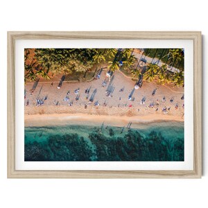 Waikiki Beach Print, Honolulu Hawaii Wall Art, Beach Aerial Print, Hawaiian Poster, Coastal Artwork, Fine Art Photography, Unique Photo Gift