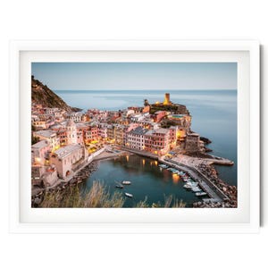 Cinque Terre Italy Print, Italian Wall Art for Coastal Home Decor, Italy Framed Artwork