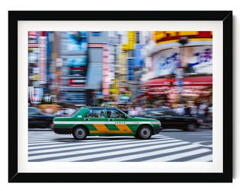 Tokyo Japan Print: Shinjuku Taxi Fine Art Photography