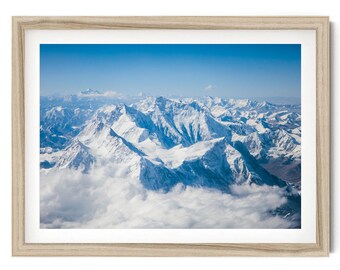 Everest-afdruk: Himalaya-bergfoto, kunstfotografie