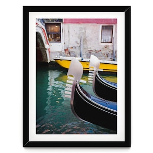 Venetië Italië Fine Art Print, Italiaanse muurkunst ingelijst of niet ingelijst, Italië cadeau voor woondecoratie, kleurrijke boho-reisposter