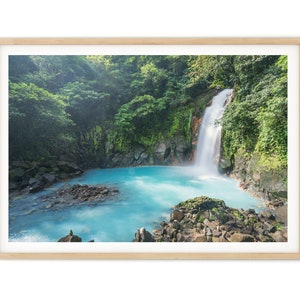 Wasserfall Druck, Costa Rica Wand Kunst, Fluss im Wald Foto, Beruhigende Landschaft Kunstdruck | Fine Art Fotografie, Naturfotografie