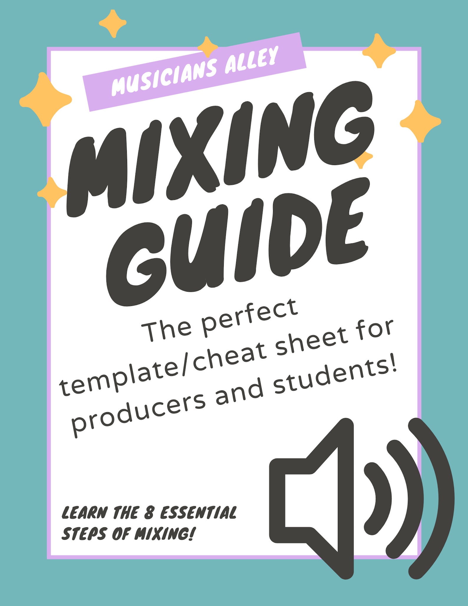 Logic Pro X Mixing Cheat Sheet Digital Download Template PDF Guide