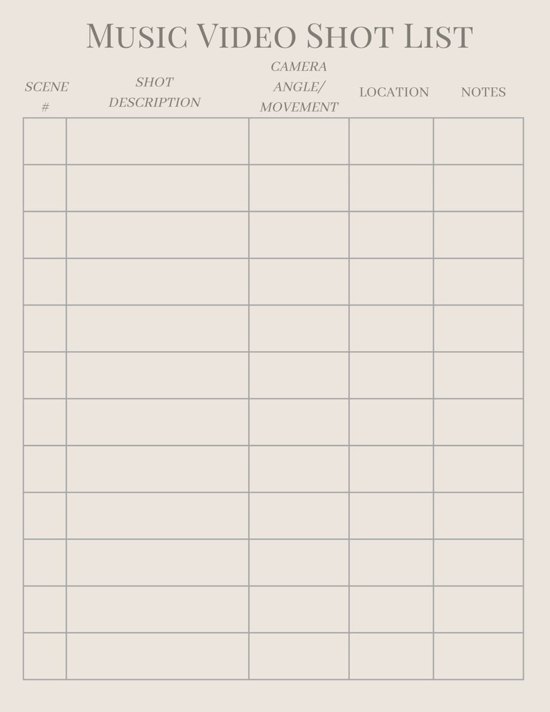 Artist Roster Pdf Music Release Planner Kit for Musicians (canva Template) - Etsy