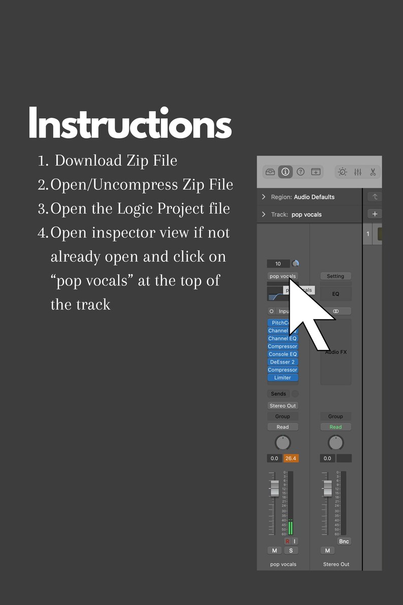 Logic Pro X Female Pop Vocals Template | Channel Strip Settting image 4