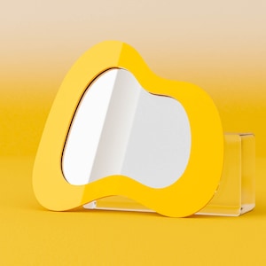 Asymmetrical Wavy Irregular Squiggle Mirror -  The Perfect Funky Mirror for Your Desk or Wall Decor