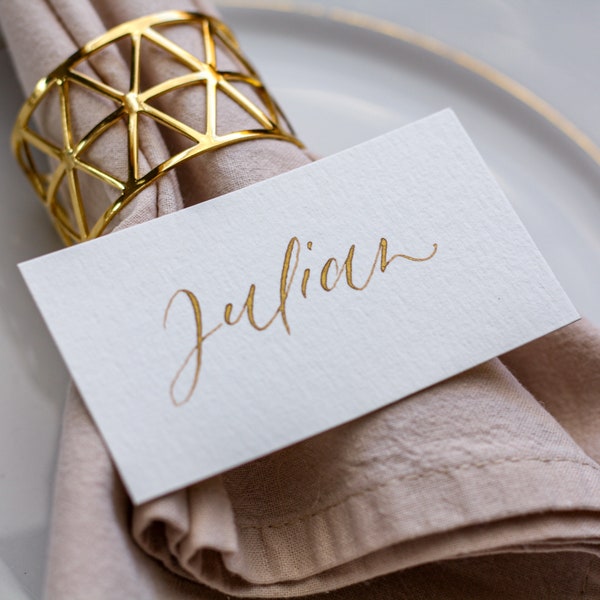 Handkalligrafierte Namensschilder Hochzeit|TischkärtchenBoho|Platzkarten|Tischkärtchen elegant Kommunion|Platzkarten Taufe| Tischkarten 10er