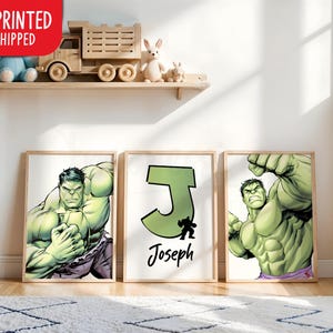 ハルクのパーソナライズプリント、プレイルームの壁アート、子供部屋の装飾、印刷済み・発送 画像 7