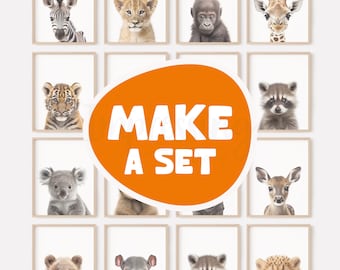 Custom Safari Animal Prints – Nursery Decor (Digital Download)