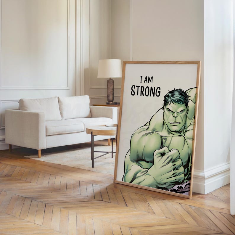 Superhero Affirmations Prints, Spiderman, Hulk, Captain America, Ironman, Thor, Superheroes (Digital Download) image 7