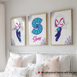 May include: A set of three ceramic mugs with a speckled, cream-colored glaze. Each mug features a different hand-painted floral design in shades of blue, green, and yellow. The mugs have a simple, rounded shape and a comfortable handle.