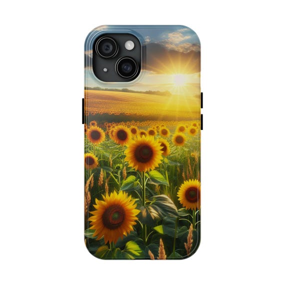 Sunflower Tough Phone Case | Vibrant Floral Design, Durable Protection, Gifts for Nature Lovers, Summer Vibes, Phone Accessory
