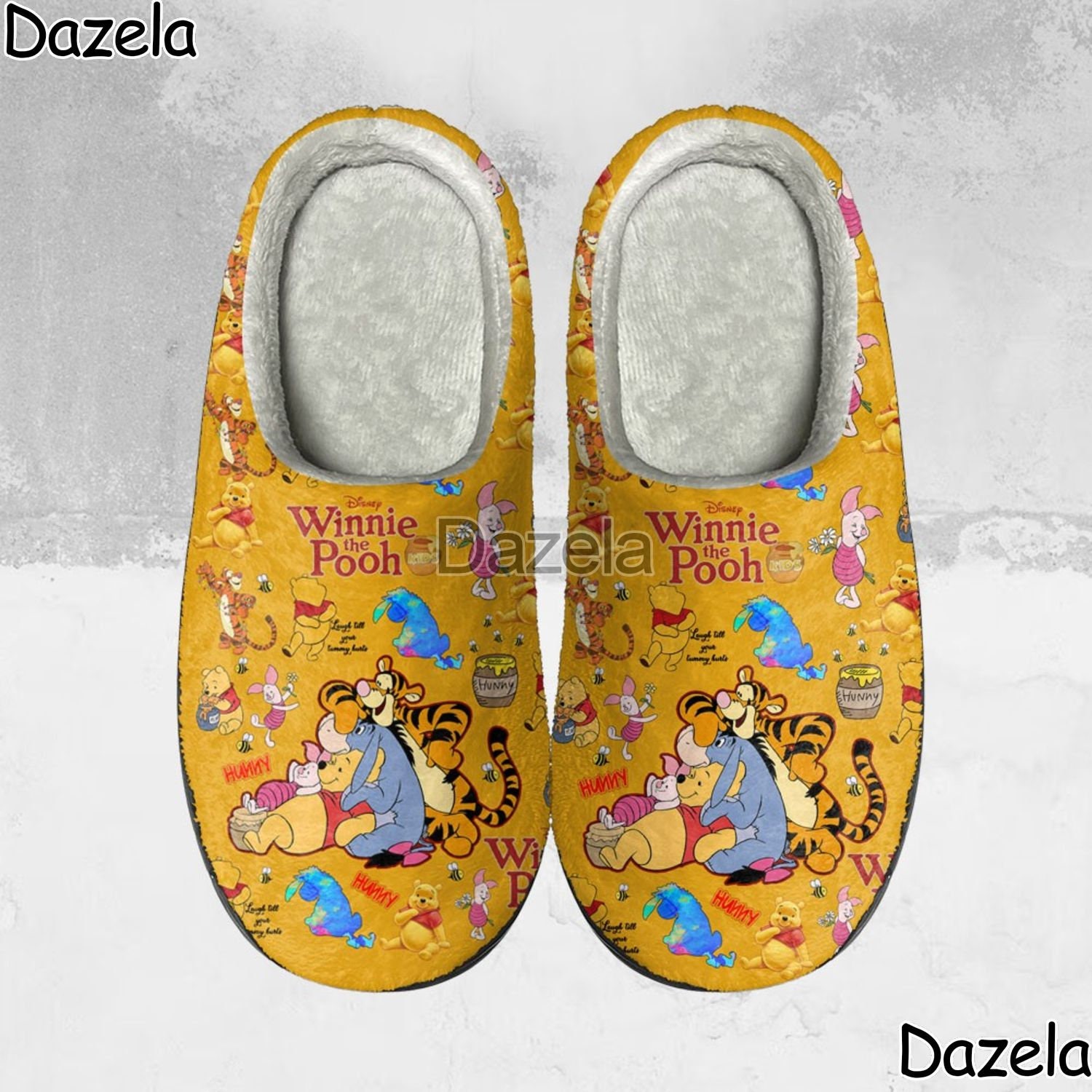 Winnie The Pooh Cozy Unisex Winter Slippers, Disney Winnie The Pooh Winter Shoes