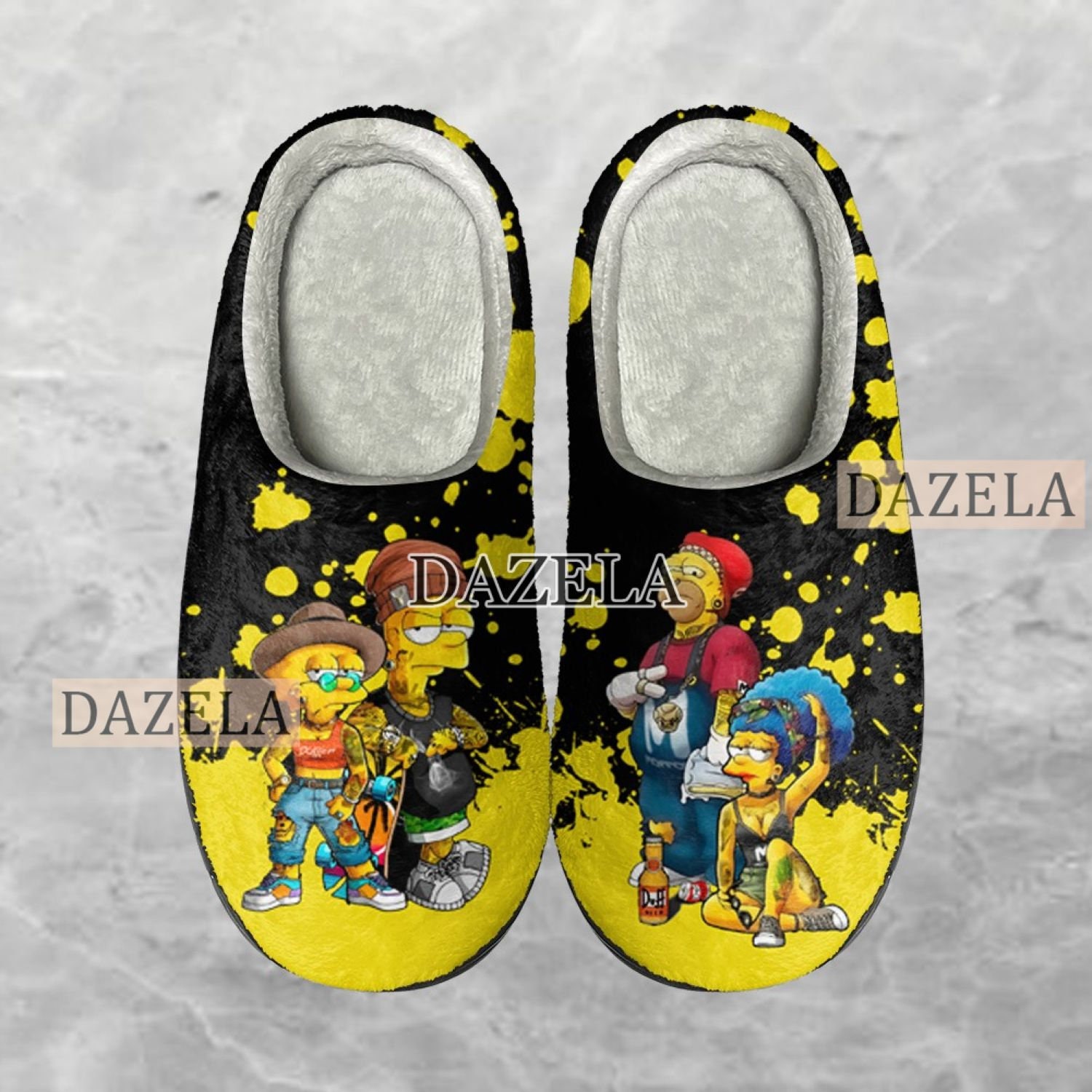 The Simpsons Family Cozy Unisex Winter Slippers