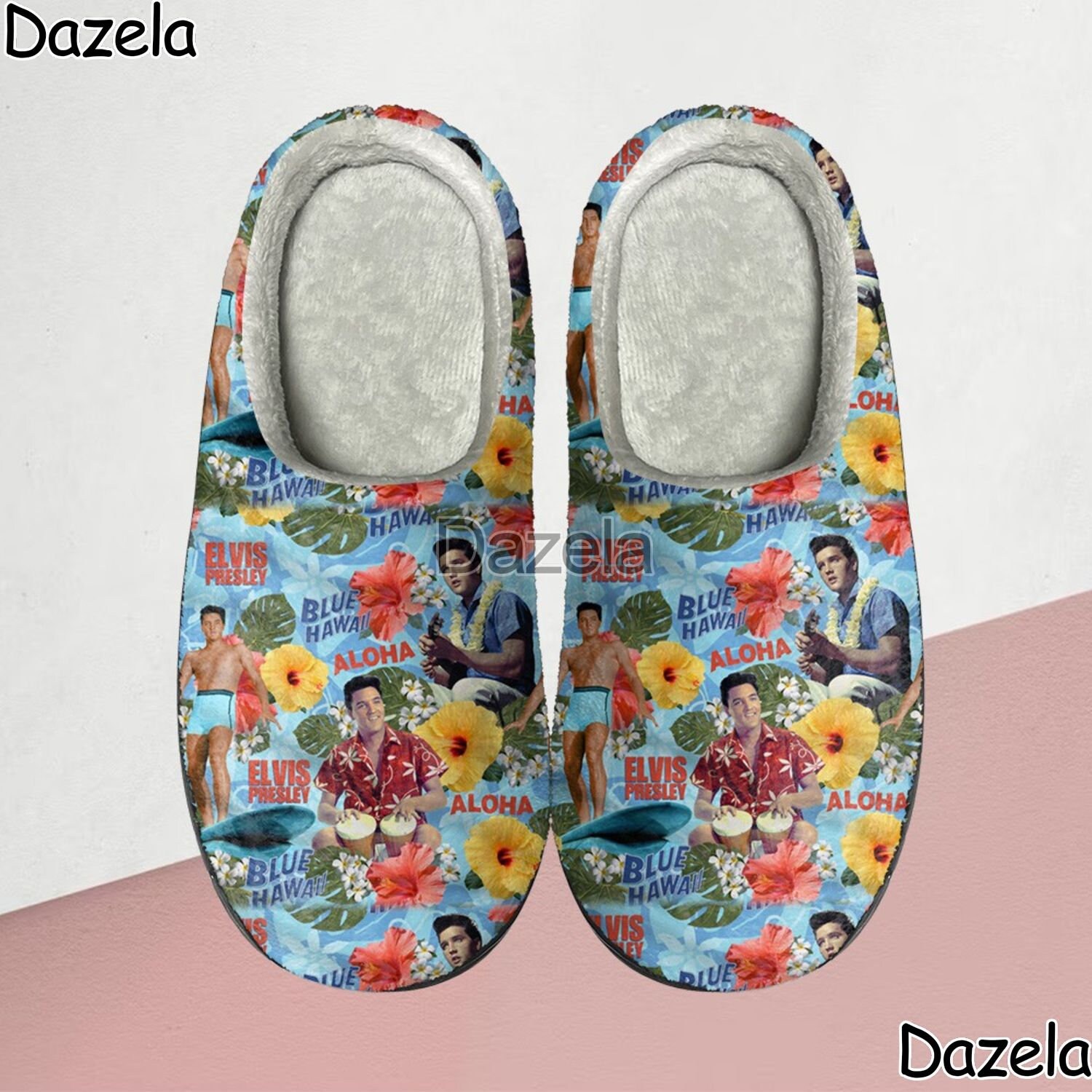 Elvis Presley Cozy Unisex Winter Slippers, Elvis Presley Music Winter Shoes