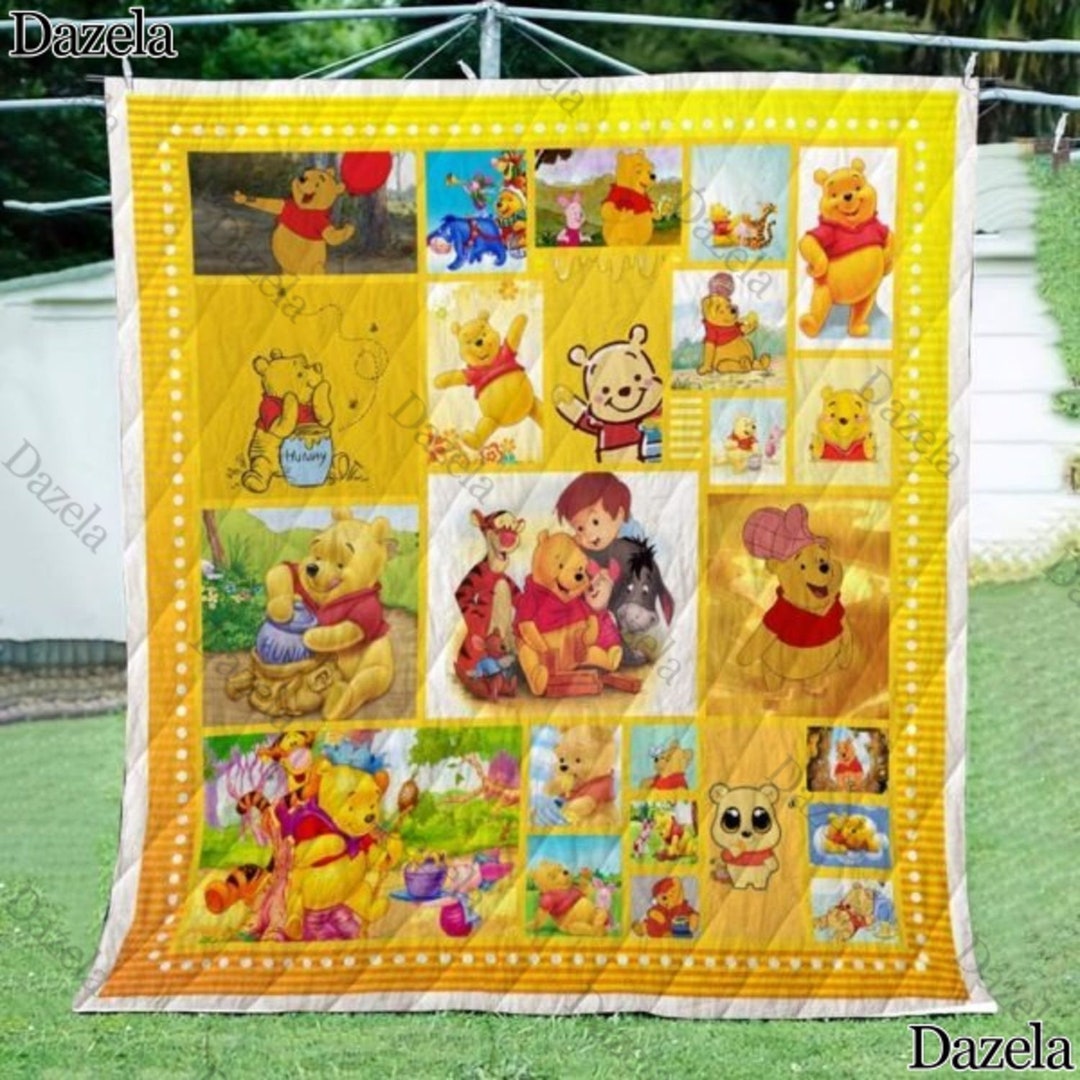 Winnie the Pooh Quilt Blanket Winnie the Pooh Blanket Pooh Etsy
