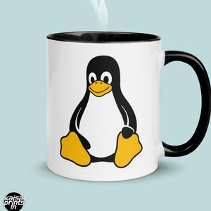 Taza de café Linux, taza de programación, taza Linux, taza de café geek, taza para desarrolladores, taza de café Tux, taza Penguin, taza para programadores, pingüino Linux, taza de café nerd