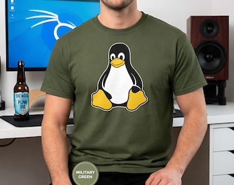 Camiseta Linux Tux / Camiseta Tux Penguin / Camiseta unisex / Camiseta de programación de código abierto / Regalo para programadores y codificadores