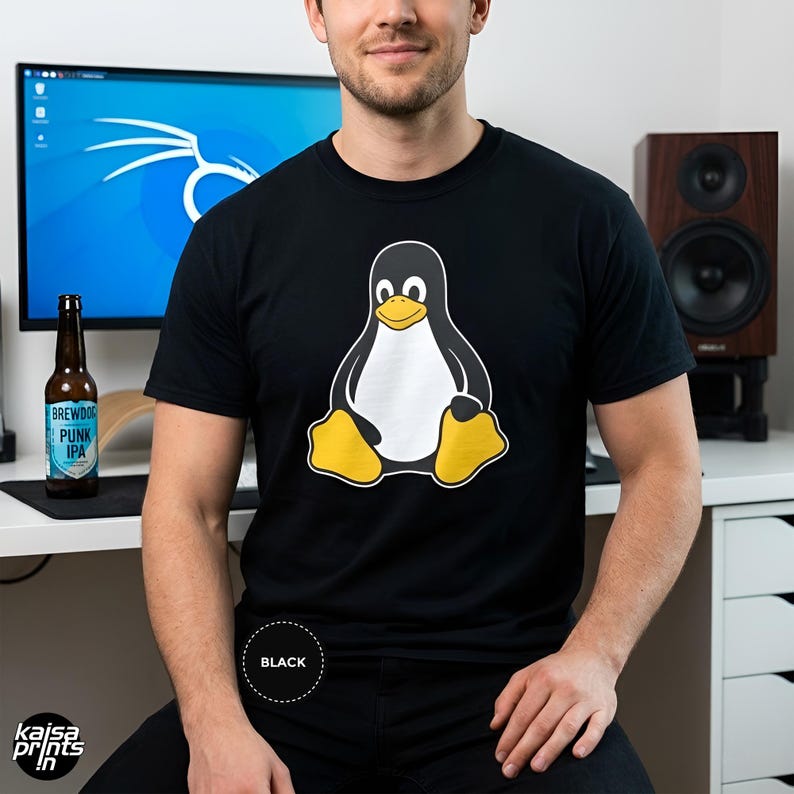 Camiseta Linux Tux / Camiseta Tux Penguin / Camiseta unisex / Camiseta de programación de código abierto / Regalo para programadores y codificadores imagen 2