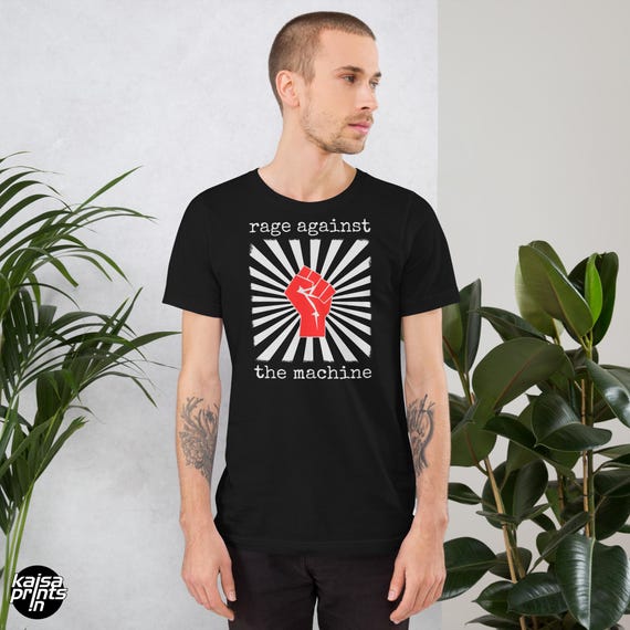 Rage Against the Machine T-shirt, Unisex Resist Fist Tee, Retro 