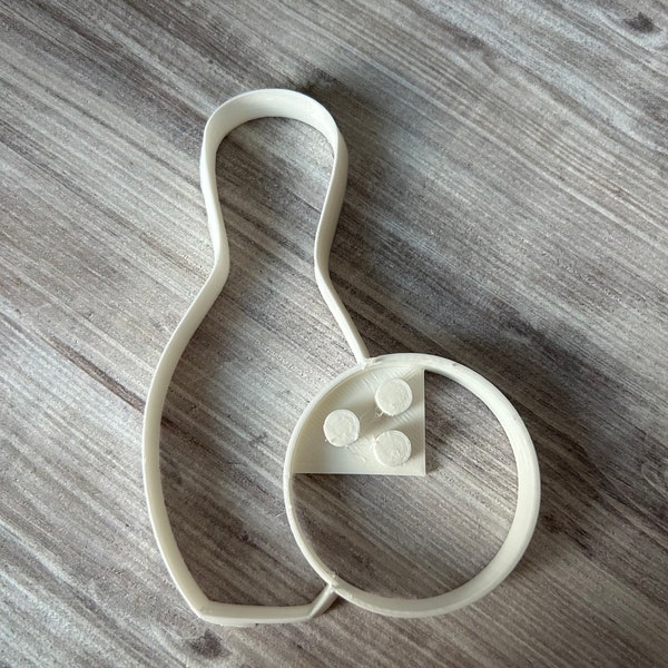 Bowling theme cookie cutter