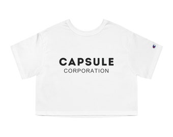 Dragonball Capsule Corporation Champion Women's Heritage Cropped T-Shirt
