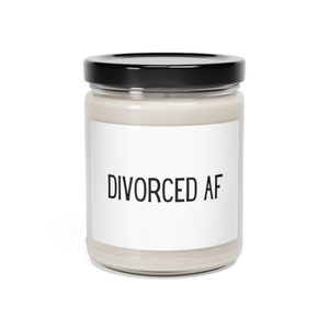 Divorced AF Scented Soy Candle, 9oz | Funny Divorce Gift