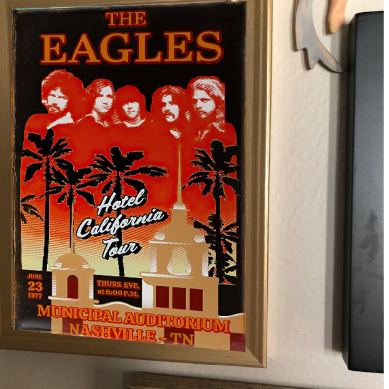 Eagles Posters Hotel California Poster Etsy