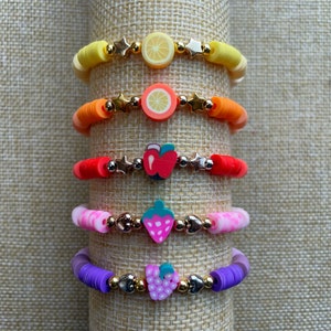 Fruit Clay Bead Bracelet