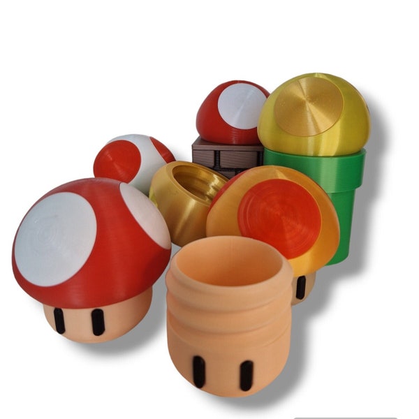 Verbesserte Qualität Mario Pilz Mushroom Toad container Behälter Aufbewahrungsbox Stifthalter